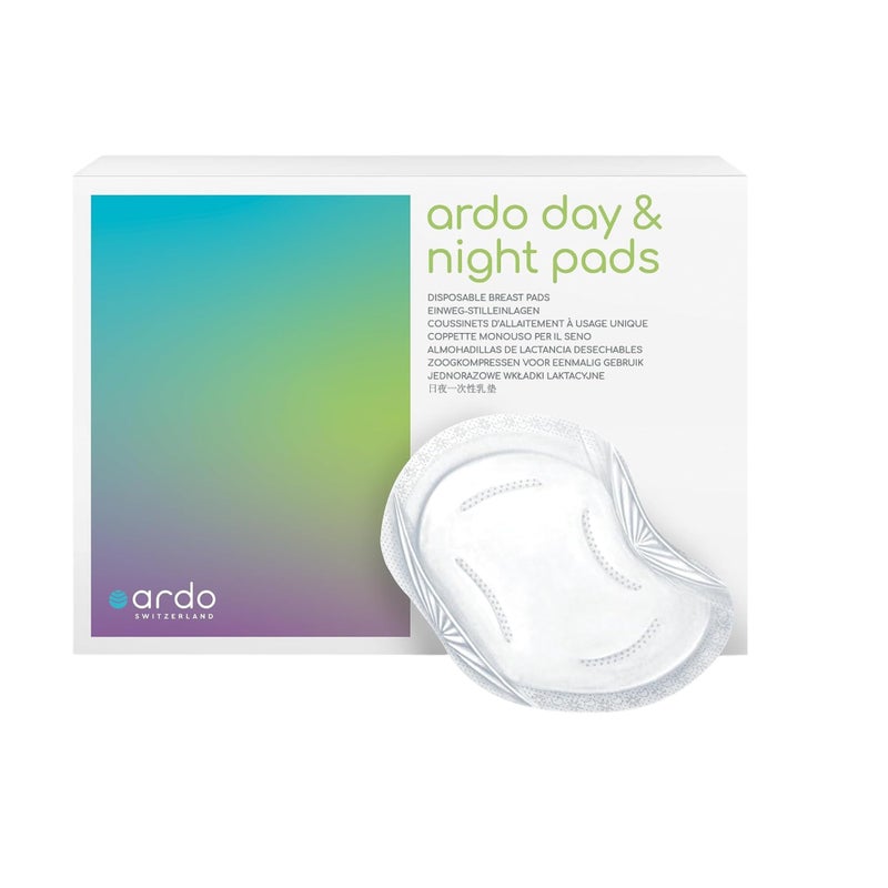 Ardo Day & Night Pads for Breastfeeding, Ultra Absorbent, Help Prevent Leakage (60 Disposable Nursing Pads, Individually Wrapped) - Image 1